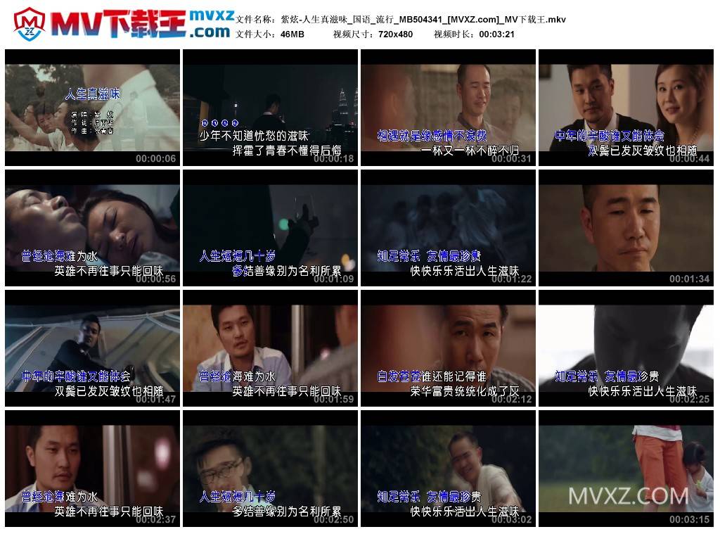 紫炫-人生真滋味_国语_流行_MB504341